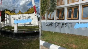 Waw, Aksi Aliansi Masyarakat Melawan Berjalan ‘Alot’ Gedung DPRD Kalteng Dicoret