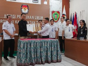 Hasil Pemeriksaan Kesehatan Pasangan Calon Gubernur dan Wakil Gubernur Diserahkan ke KPU Kalteng 
