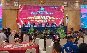 KPU Gelar Rapat Pleno Rekapitulasi Pemilihan Gubernur dan Wakil Gubernur Kalteng
