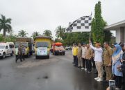 Gubernur Agustiar Sabran Lepas Bantuan Darurat untuk Korban Banjir Barito