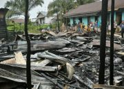 Tiga Rumah Hangus Terbakar di Palangka Raya Saat Pemilik Mudik Lebaran