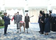 Sebanyak 17 Pejabat Dilantik Gubernur Agustiar Sabran di Istana Isen Mulang