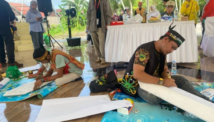 Kreativitas Peserta Warnai Ajang Lukis Talawang FBIM