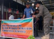 DPKUKMP Palangka Raya Pasang Spanduk Teguran untuk Tingkatkan Retribusi Daerah