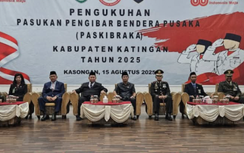 Bupati Saiful Kukuhkan 48 Anggota Paskibraka Kabupaten Katingan