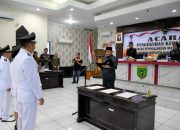 Tiga Kepala Desa Barsel Resmi Dikukuhkan Perpanjangan Jabatan