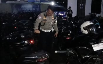 Satlantas Polresta Palangka Raya Amankan Puluhan Motor Balap Liar dan Berknalpot Brong