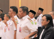 Eddy Raya Samsuri Lantik 18 Pejabat Struktural Pemkab Barsel