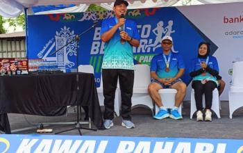 Fun Run OJK Kalteng Warnai Bulan Inklusi Keuangan 2025