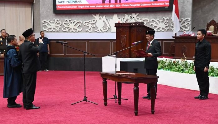 DPRD Kalteng Resmikan PAW Amonius Tuyum Gantikan Jimmy Carter