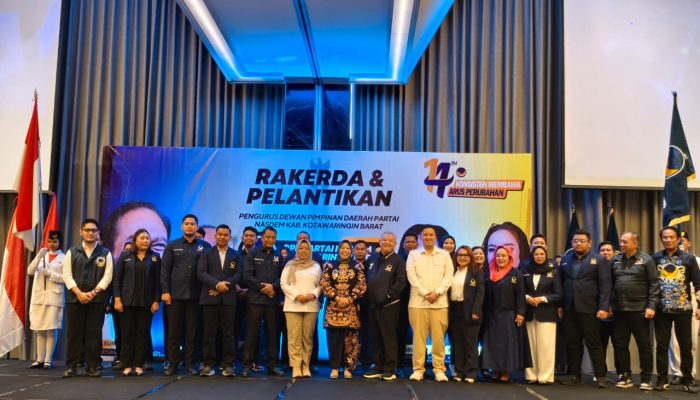 DPW Nasdem Kalteng Lantik Pengurus DPD Nasdem Kobar Baru