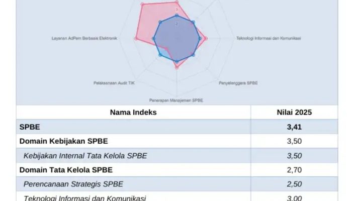 SPBE Kalteng Terus Meningkat, Indeks 2025 Raih Kategori Baik dengan Nilai 3,41