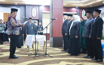 Pelantikan Pimpinan BAZNAS Kalteng 2025–2030, Wagub Tekankan Peran Strategis Dana Zakat