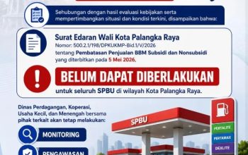 Pemkot Palangka Raya Tunda Pembatasan Penjualan BBM Seluruh SPBU
