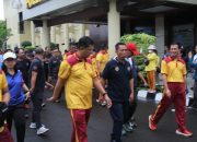 Kapolda Kalteng Gelar Jalan Sehat Bersama Insan Pers