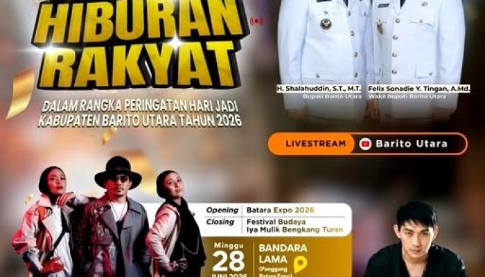 Meriahkan Hari Jadi Barito Utara ke-76, Batara Expo 2026 Hadirkan Kotak dan Ifan Seventeen