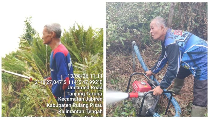 Tak Muda Lagi, Kai Ujang dan H. Sopian Tetap Tangguh Hadapi Karhutla