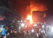 Kebakaran Hebat Landa Kawasan Pasar Besar Palangka Raya