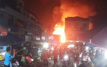 Kebakaran Hebat Landa Kawasan Pasar Besar Palangka Raya