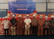 150 Ton Beras Premium Disalurkan ke Tiga Wilayah Kalteng