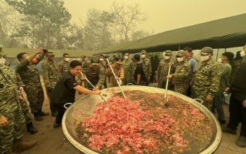 Sinergi Kalteng Sediakan Bantuan Pangan Bagi Relawan Karhutla