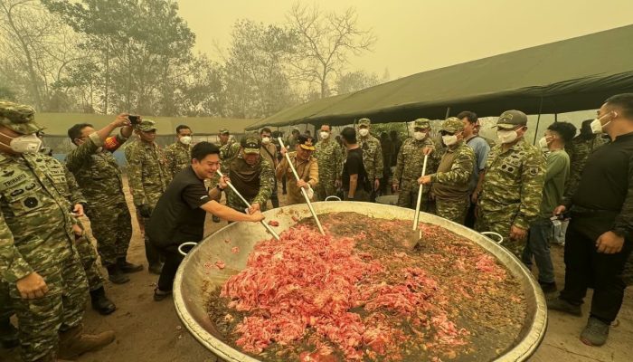 Sinergi Kalteng Sediakan Bantuan Pangan Bagi Relawan Karhutla